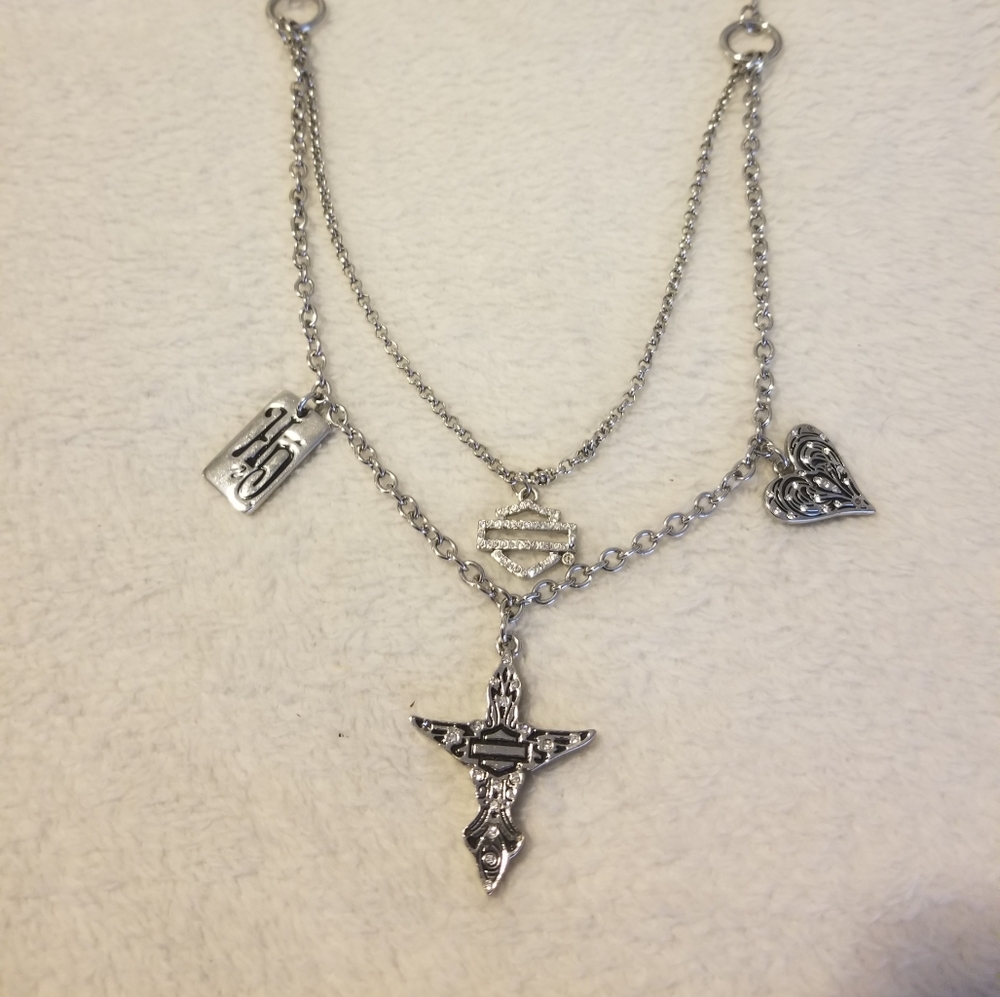 Final Price! New! Harley Davidson Charm Necklace